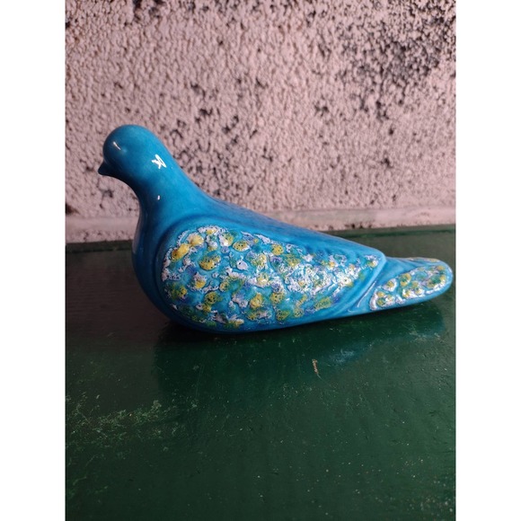 Ceramic Birds,Vintage, Turkish Blue birds,Doves,Set of 4,Family,Signed Turkish - Picture 4 of 9